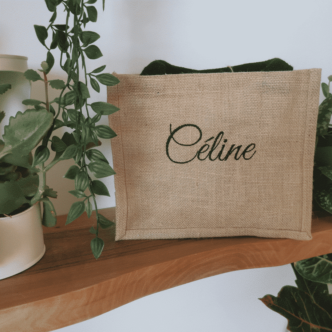 Sac en toile de jute personnalisé Sac en toile de jute personnalisé