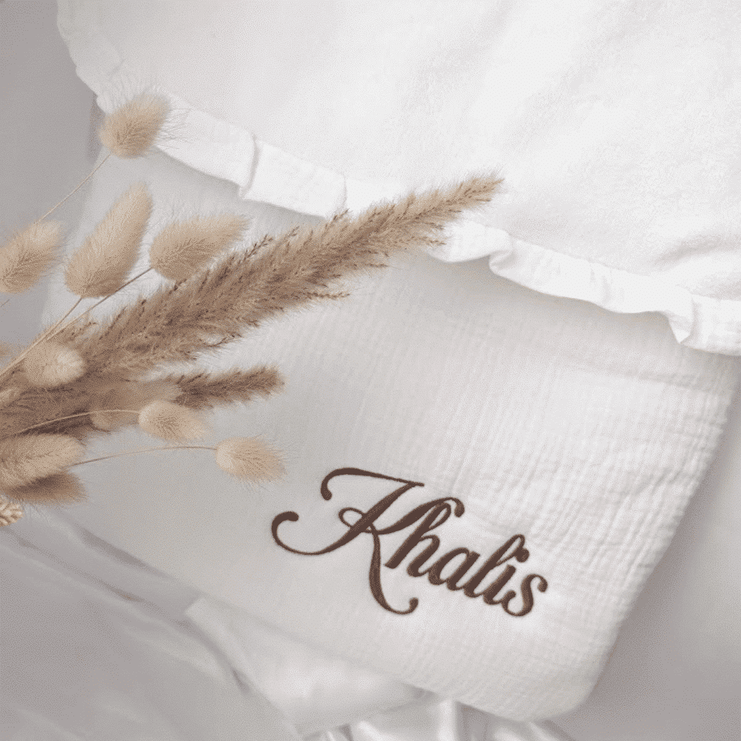 Nid d'ange cosy personnalisé _ Gaze de coton (2)