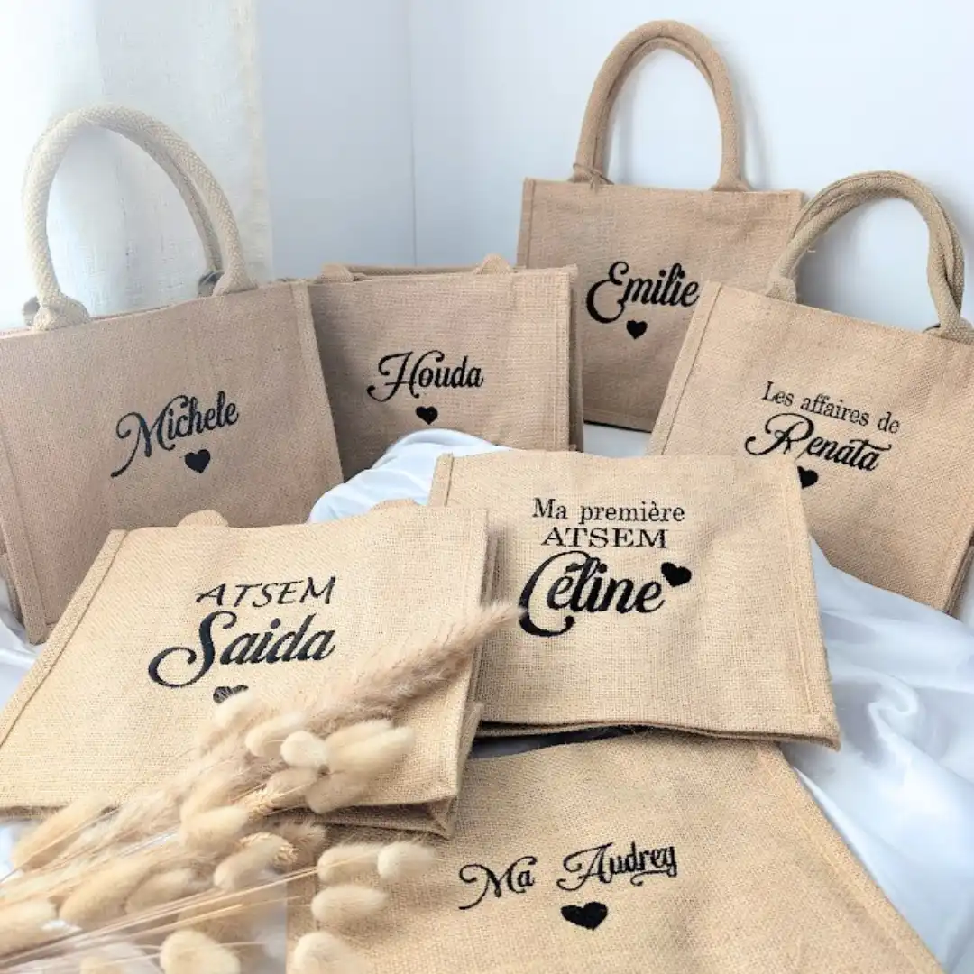 Sac en toile de jute personnalisé _ Petit format (2)