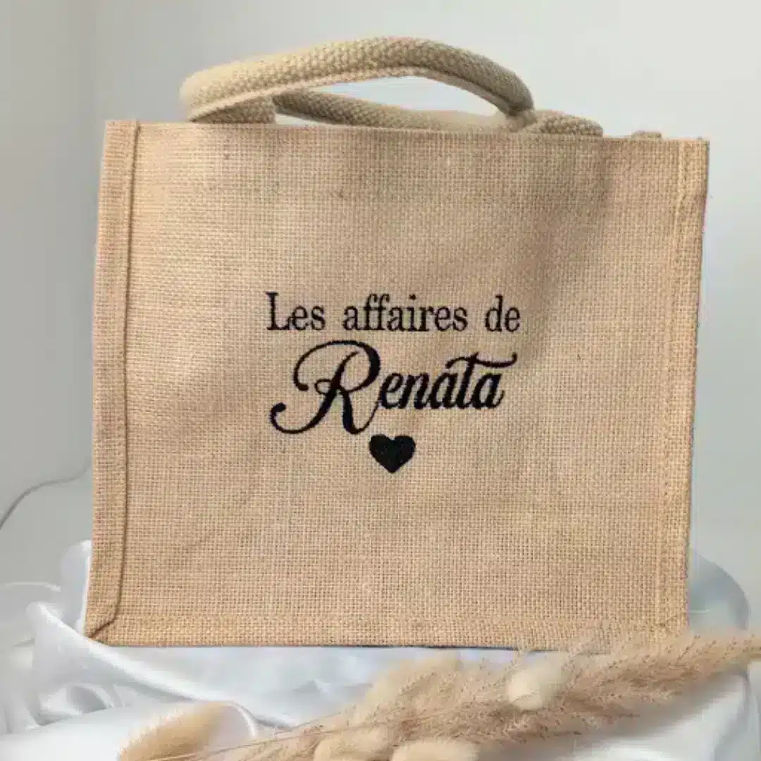 Sac en toile de jute personnalisé _ Petit format Sac en toile de jute personnalisé _ Petit format (2)