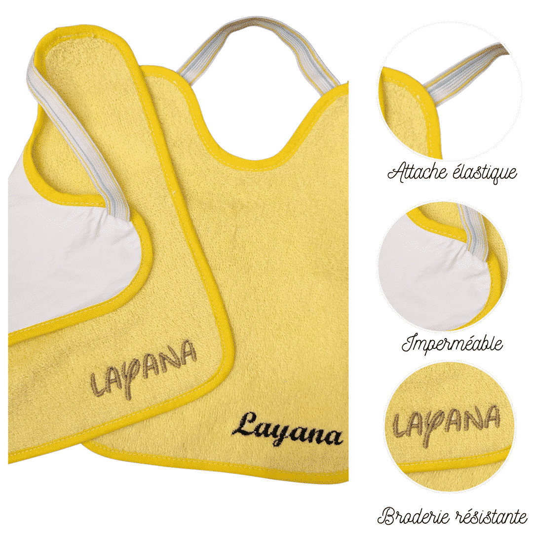 Serviette de cantine brodée