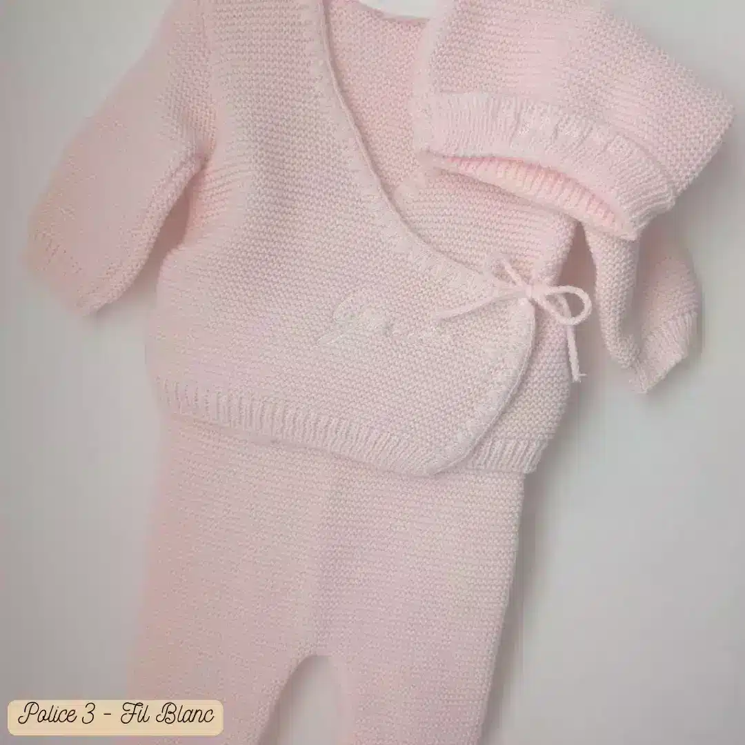 Ensemble naissance bébé en tricot personnalisé (16) ensemble de naissance en tricot pour bébé brodé d'un prénom personnalisé pour fille et garçon cadeau parfait pour une naissance