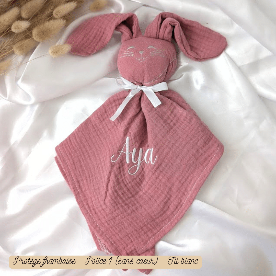Doudou pour bébé personnalisé brodé d'un prénom