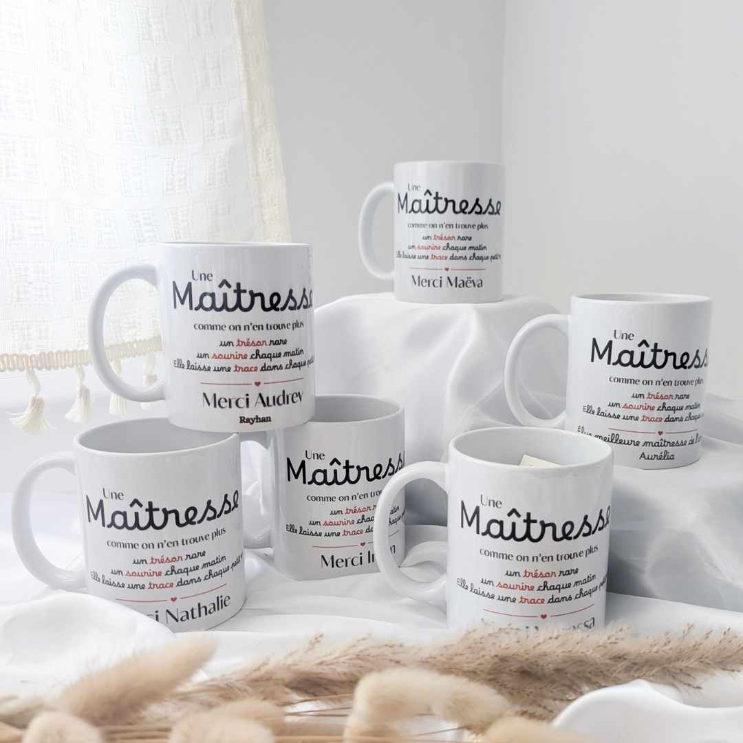 mug personnalisé avec poeme pour maîtresse