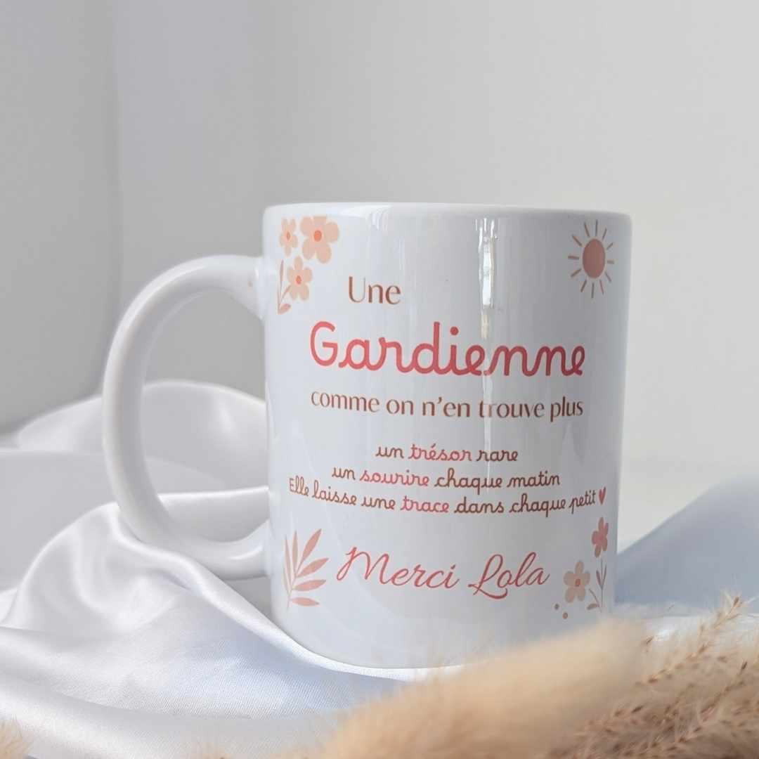 mug personnalisé poème pour la gardienne