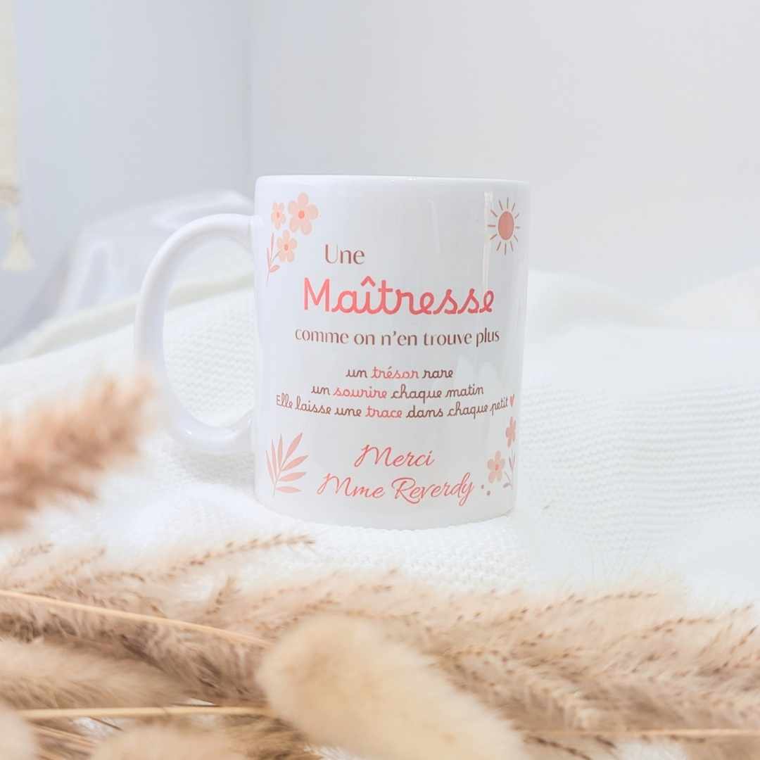 mug personnalisé poème pour maîtresse