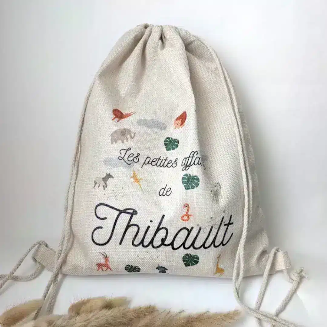 Sac tissu personnalisé maternelle Sac tissu personnalisé maternelle